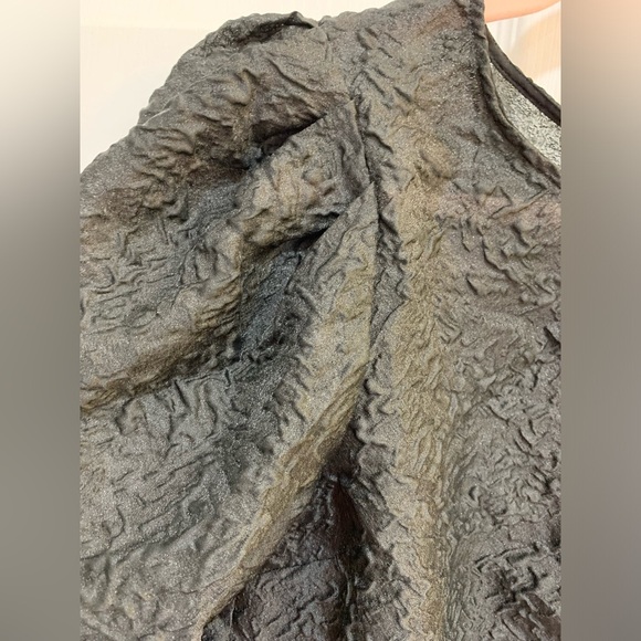 H&M black puffy sleeve blouse top size small - Picture 4 of 7